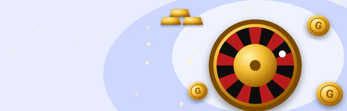 Gambloria – sloty online Casino Gambloria – kolorowy automat i żetony na banerze kasyna Gambloria